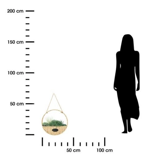 Sztuczna roślina wisząca Atmosphera 40 cm zielona jak żywa do salonu lub sypialni