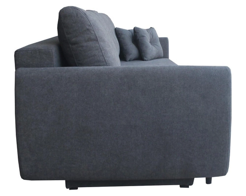 Sofa rozkładana z funkcją spania Forn Intesi grafitowa do salonu nowoczesna z pojemnikiem