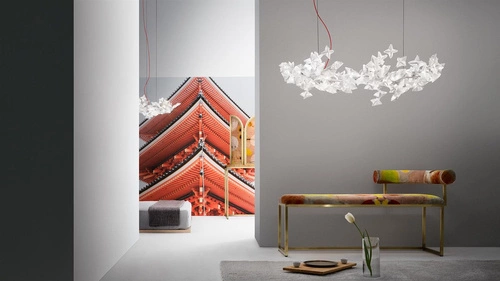 Lampa wisząca Hanami L transparentna 