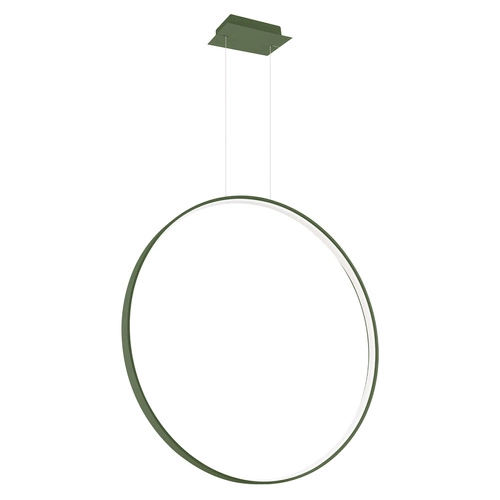 Lampa wisząca LED RIO 78 zielona oliwka nowoczesna do jadalni i salonu regulowana