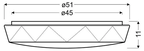Plafon sufitowy LED Sky efect 51 cm biały nowoczesny do salonu i sypialni CANDELLUX