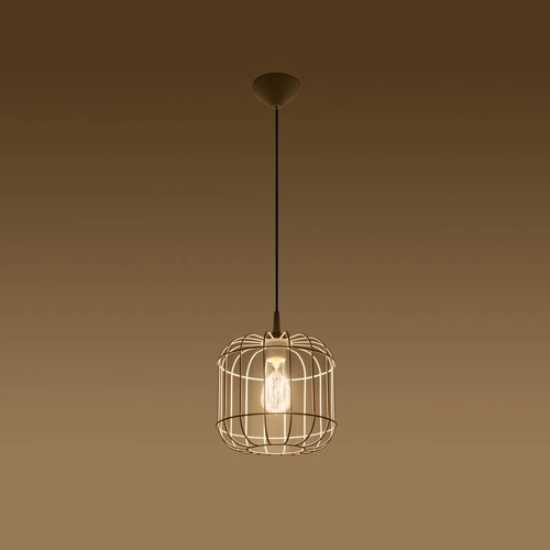 Lampa wisząca CELTA biała nowoczesna metalowa pojedyncza do salonu i kuchni