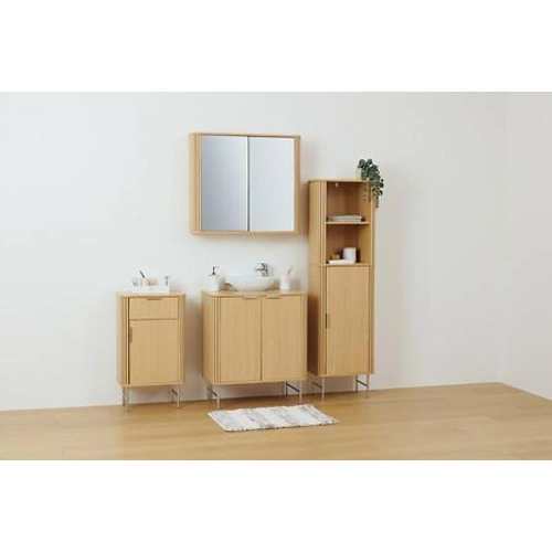 Szafka łazienkowa stojąca Liora 70 cm beżowa pod umywalkę skandynawska 5five simply smart