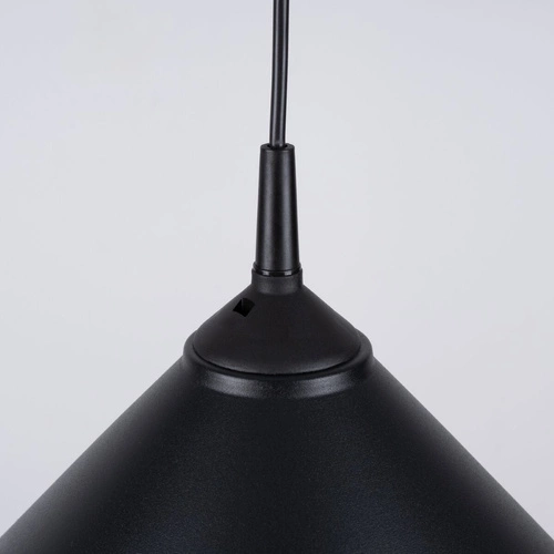 Lampa wisząca ZUMA czarna nowoczesna stalowa do salonu kuchni i nad stół 30 cm