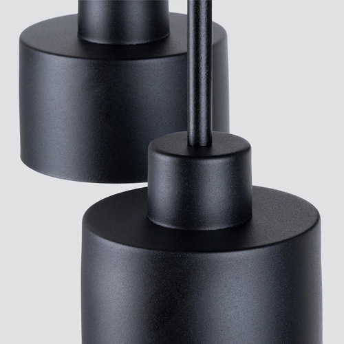 Plafon sufitowy SAVAR 3 czarny nowoczesny metalowy do salonu i kuchni E27 3-punktowy