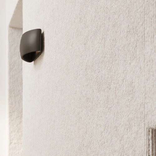 Kinkiet ścienny Pontius czarny nowoczesny ceramiczny do salonu i sypialni Sollux Lighting