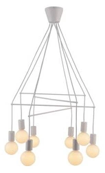 Lampa wisząca Alto 8x40W E27 biały  matowy