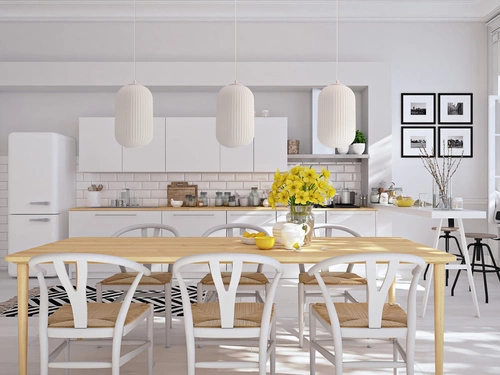 Lampa wisząca CRESTO biała szklana nowoczesna do salonu i jadalni 20 cm CANDELLUX