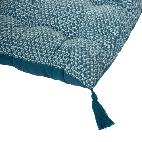 Poduszka podłogowa Otto boho dekoracyjna do salonu i sypialni 60x120 cm niebieska