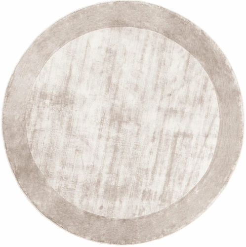 Dywan okrągły nowoczesny Tere Silver 200 cm wełniany do salonu i sypialni Handmade Collection