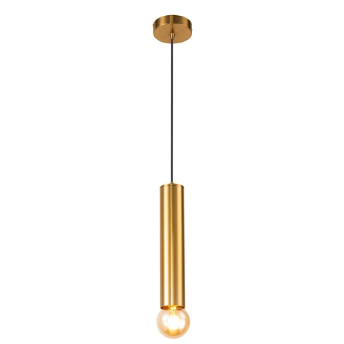 Lampa sufitowa Austin Slim złota tuba 30 cm metalowa do salonu i jadalni Ledea