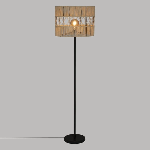 Lampa podłogowa Cosy stojąca czarna ażurowa