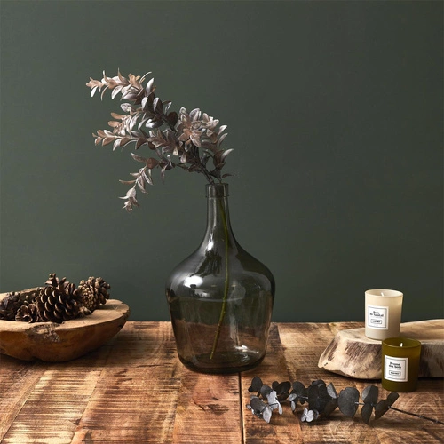 Wazon szklany Lerco Bonbon dymiony nowoczesny na kwiaty do salonu 25,5 cm