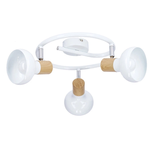 Lampa sufitowa Puerto biała 3-punktowa nowoczesna do salonu i jadalni Candellux