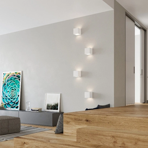 Kinkiet ścienny LEO biały ceramiczny nowoczesny do salonu, sypialni i przedpokoju Sollux