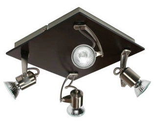 Lampa sufitowa L&h dukat 4x50W GU10  drewno