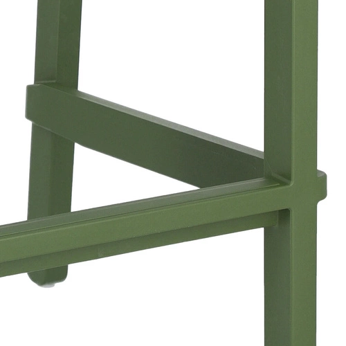 Hoker Kate szary jasny 75 cm nowoczesny do kuchni i ogrodu z oparciem sztaplowany SCAB Design