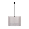 Lampa wisząca Arabesca czarny 33x33x24  1x60W E27 abażur kremowy