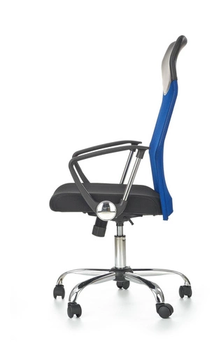 Fotel biurowy ergonomiczny obrotowy Spiner niebieski z regulacją do biura Intesi