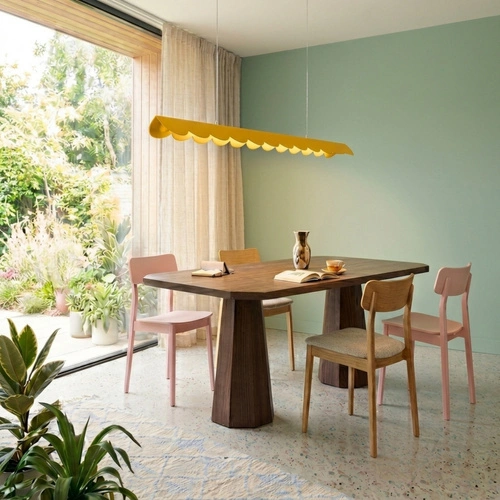 Lampa wisząca BISCUIT 130 żółta LED nad wyspę regulowana
