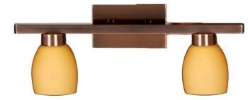 Lampa sufitowa Dakota listwa 2x40W G9  miedź