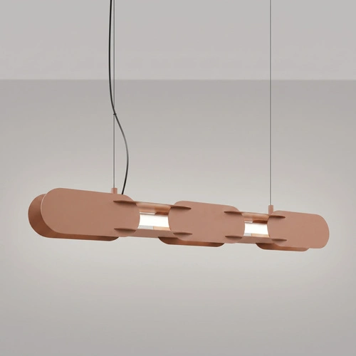 Lampa wisząca LED CHAIN 91 mocca nowoczesna nad stół do jadalni