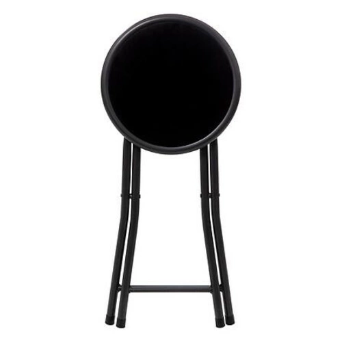 Taboret składany PU czarny welurowy do kuchni nowoczesny metalowy 5five simply smart