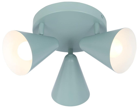 Lampa sufitowa Amor plafon 3x40W E14  szary mat