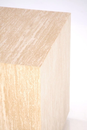 Stolik kawowy Travertino kwadratowy 45x45 cm nowoczesny skandynawski do salonu Intesi