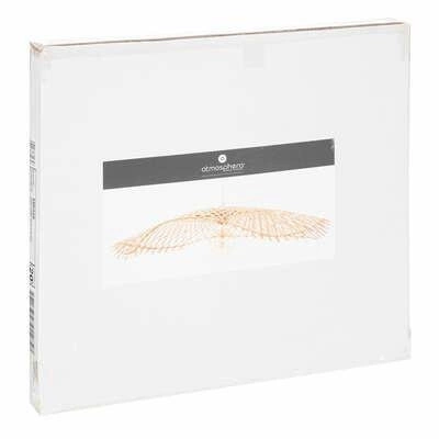 Lampa wisząca boho Tess z bambusa regulowana do salonu lub nad stół naturalna 75 cm