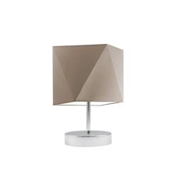 Lampka PASADENA abażur beżowy stelaż chrom
