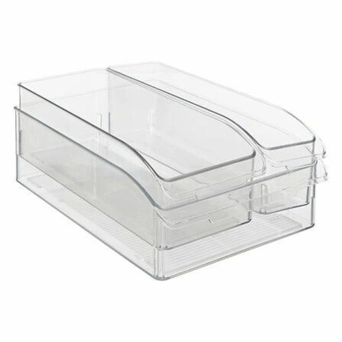 Zestaw 3 organizerów Smart Fridge do lodówki transparentny