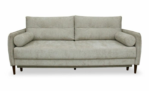 Sofa rozkładana Lika 3 osobowa z funkcją spania i pojemnikiem beżowa do salonu