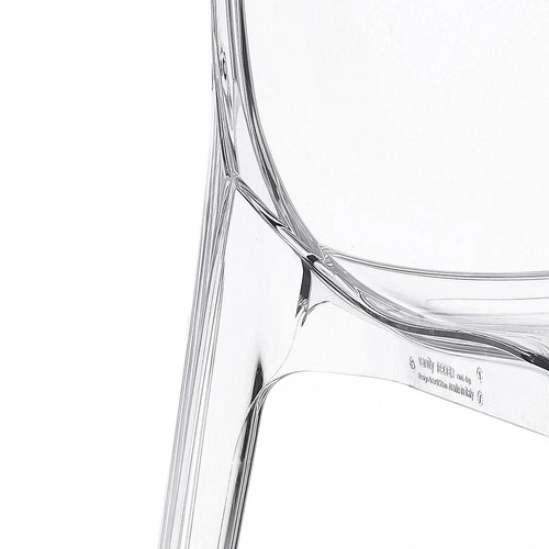 Krzesło Vanity transparentne do jadalni i ogrodu SCAB Design nowoczesne sztaplowane z tworzywa