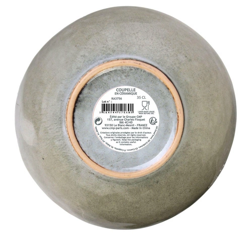 Miska do zupy ceramiczna Laguna Intesi 350ml zielona nowoczesna do jadalni