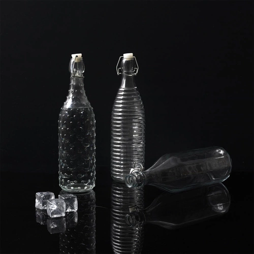 Butelka szklana 1L gładka