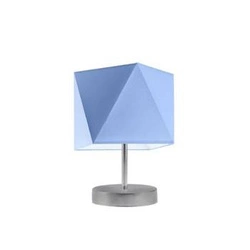 Lampka PASADENA abażur niebieski stelaż srebrny