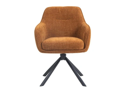 Krzesło obrotowe Avola do jadalni tapicerowane z podłokietnikami