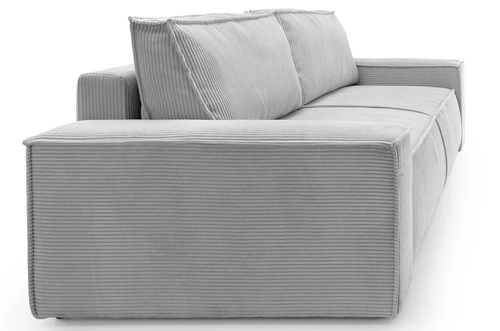 Sofa rozkładana Molde sztruks zielony 3 osobowa z pojemnikiem do salonu