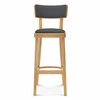Hoker drewniany z oparciem Solid BST-9449/1 FAMEG personalizowany do kuchni i jadalni