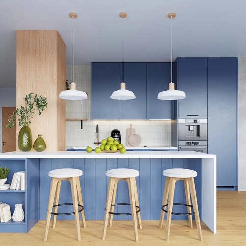 Lampa wisząca FANO biała skandynawska do salonu i jadalni stalowa 34 cm SOLLUX LIGHTING