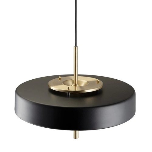 Lampa wisząca ARTDECO czarno - złota 35cm