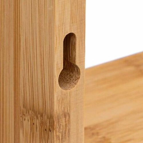 Zestaw 3 półek ściennych Fixy bambus półki drewniane na książki i dekoracje do salonu 5five