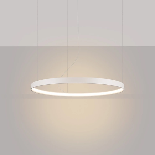 Żyrandol LED RIO 78 nowoczesny beżowy regulowany do salonu i jadalni 78 cm