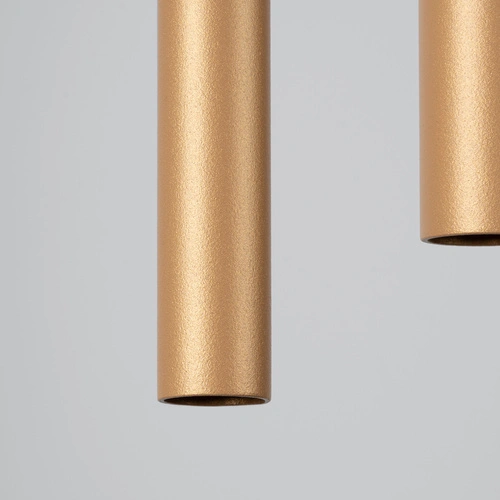 Lampa wisząca złota Pastelo 2 nowoczesna regulowana do salonu i jadalni SOLLUX LIGHTING