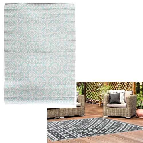 Dywan nowoczesny prostokątny na taras zewnętrzny Cannuccia morski 120x180 Intesi