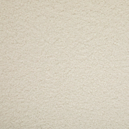 Fotel bujany Olmeto biały boucle do salonu nowoczesny skandynawski relaksacyjny z podłokietnikami