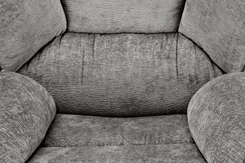 Fotel wypoczynkowy Offred szary nowoczesny do salonu tapicerowany minimalistyczny Intesi