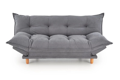 Sofa rozkładana z funkcją spania Judson szara skandynawska do salonu i pokoju młodzieżowego