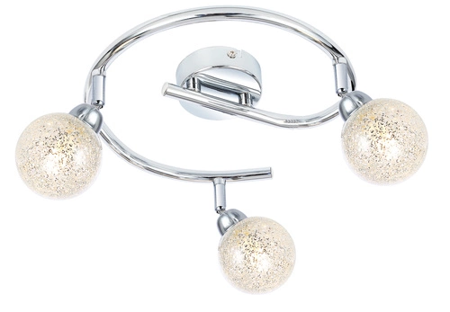 Nowoczesna lampa sufitowa LED Kaleidoscope chrom regulowana do salonu i sypialni 45 cm